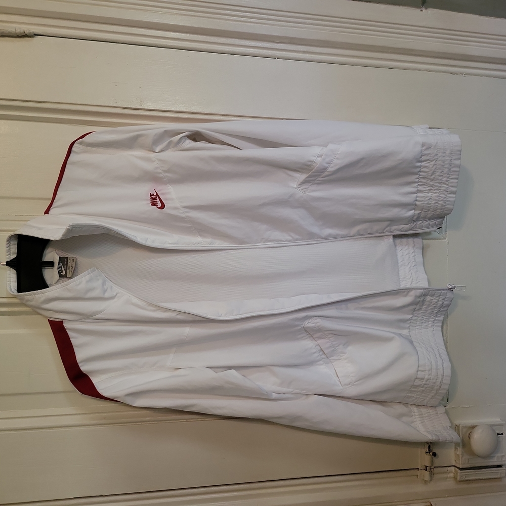 NIKE Windbreaker Jacket Red Strip Size Large